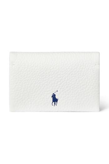 Kožená peňaženka Polo Ralph Lauren dámska, biela farba, 427949873