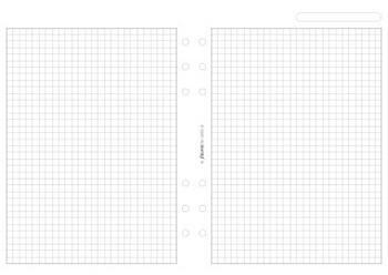 Filofax náplň A5, papír bílý čtverečkový