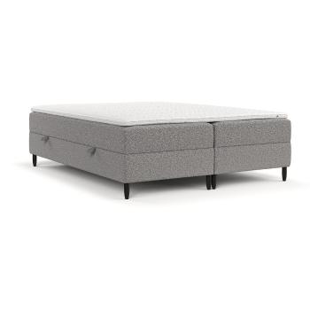 Szürke ágyneműtartós boxspring ágy 140x200 cm Malte – Maison de Rêve