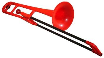 pBone 700640 Plastový trombón Red