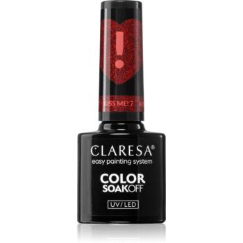 Claresa SoakOff UV/LED Color Kiss Me gélový lak na nechty odtieň 5 g