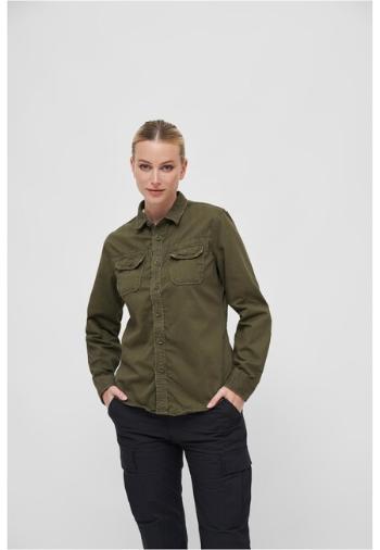 Brandit Ladies Vintageshirt Longsleeve olive - M