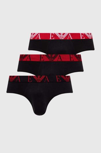 Slipy Emporio Armani Underwear pánske, čierna farba, 111734 4F715