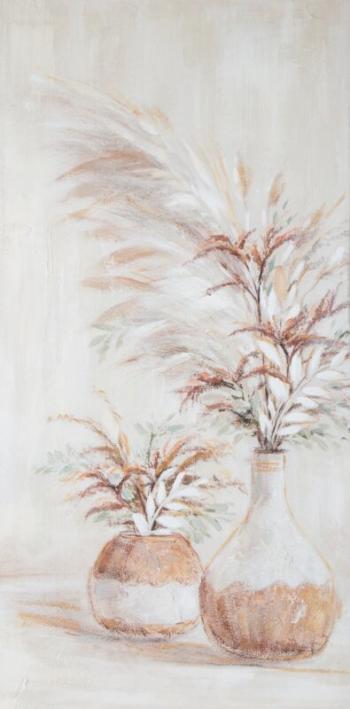 ArtFir Obraz KVETY 497B | béžová 60 x 120 cm