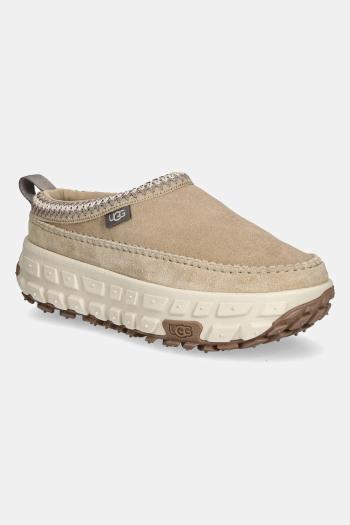 Semišové šľapky UGG Venture Daze pánske, béžová farba, 1154530-MDSD