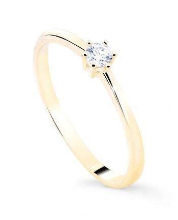 Cutie Jewellery Nežný prsteň zo žltého zlata Z8011-10-X-1 52 mm