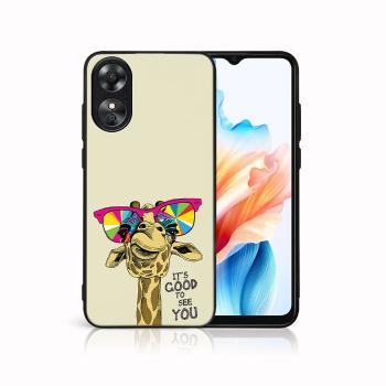 MY ART Ochranný kryt pre Oppo A38 GIRAFFE (180)