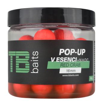 Tb baits plávajúce boilie pop-up red crab + nhdc 65 g - 16 mm