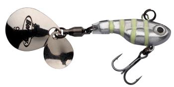 Berkley nástraha pulse spintaol glow silver zebra - 6 cm 9 g