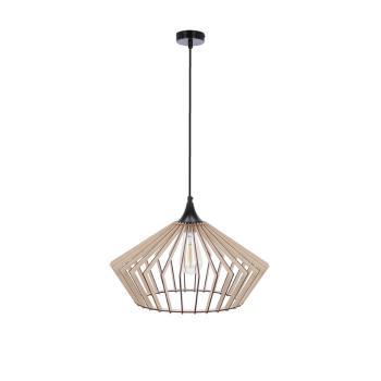 Závesná lampa Eco 3 1x40 e27 Drevené tienidlo