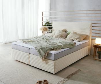 Boxspring posteľ Dream-Well 160x200 cm plyšový pružinový matrac