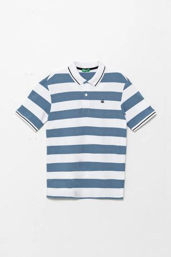 Detská bavlnená polokošeľa United Colors of Benetton vzorovaný, 39QAC301T