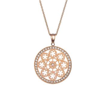 Preciosa Pozlátený náhrdelník s kryštálmi Rosette 7239P00