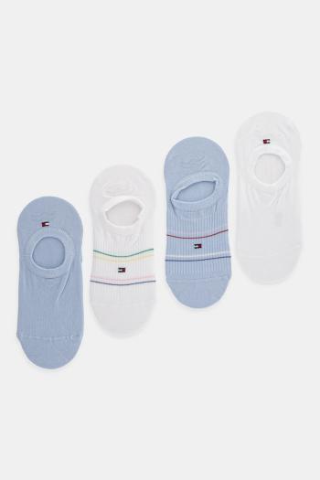 Ponožky Tommy Hilfiger 4-pak dámske, biela farba, 701235890