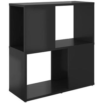 Shumee čierna s vysokým leskom 60 × 24 × 63 cm drevotrieska, 809069