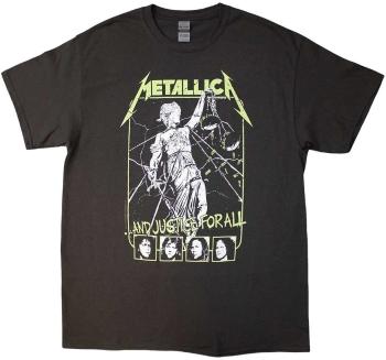 Metallica Ing Justice Faces Unisex Charcoal Grey XL