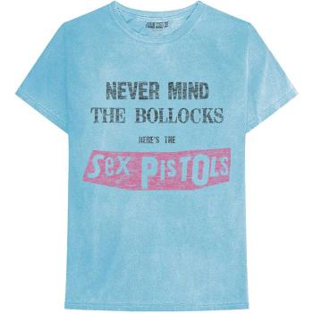 Sex Pistols tričko Never Mind the Bollocks Distressed Modrá XL