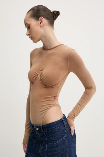 Body Diesel T-FINNE-Q2 TANK TOP dámske, hnedá farba, A17608.0QMAT
