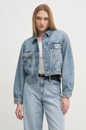 Rifľová bunda Tommy Hilfiger dámska, prechodná, WW0WW43731