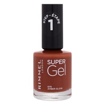 RIMMEL LONDON Super Gél lak na nechty Step1 075 Amber Glow 12 ml