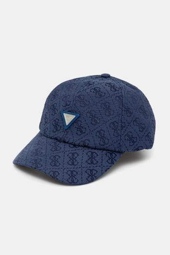 Šiltovka Guess dámska, tmavomodrá farba, vzorovaná, V5GZ03 WH492