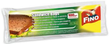 Zacskó FINO Uzsonnás tasak csipesszel 18× 28 cm, 100 db, 7 mic