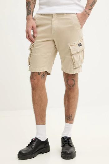 Šortky Superdry pánske, béžová farba, M7110433A-13K