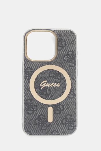 Puzdro na mobil Guess iPhone 16 Pro 6.3" tmavomodrá farba, GUHMP16LH4STK