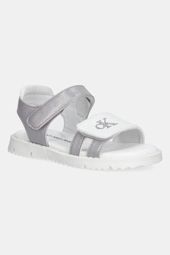 Detské sandále Calvin Klein Jeans fialová farba, V1A2-82039