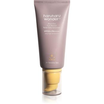 Haruharu Wonder Black Rice Pure Mineral Relief Daily Sunscreen upokojujúci minerálny ochranný krém SPF 50+ 50 ml