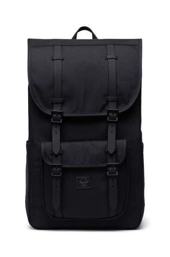 Ruksak Herschel 11390-05881-OS Little America Backpack čierna farba, veľký, jednofarebný