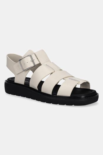 Sandále Calvin Klein Jeans SQ MOLDED SDL FISHERMAN MG WN dámske, béžová farba, YW0YW01700