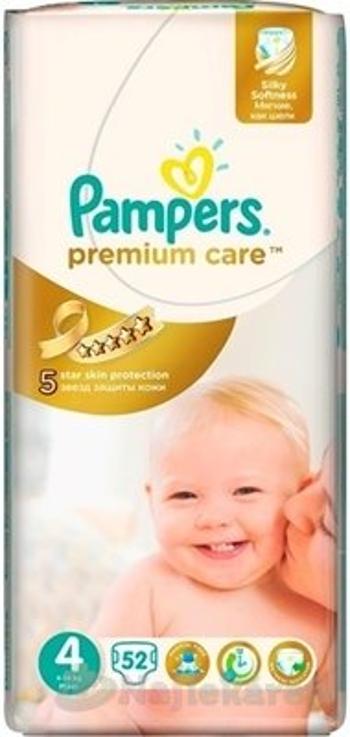 Jednorazové absorpčné plienky PAMPERS PREMIUM CARE 4 Maxi, 52ks