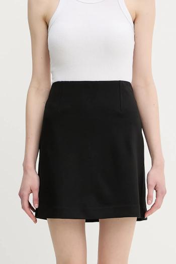 Sukňa Calvin Klein Jeans čierna farba, mini, puzdrová, LV044C424G