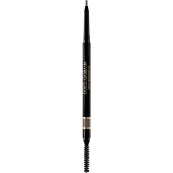 Dolce&Gabbana Brow Restyler Pencil ceruzka na obočie s kefkou odtieň 03 Medium Brown - Warm Medium Auburn Brown 0.09 g