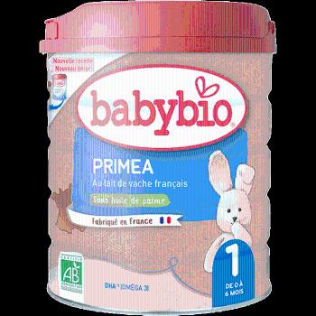 BABYBIO Primea 1 počiatočné dojčenské bio mlieko 800 g