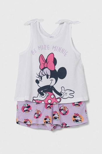 Detská bavlnená súprava zippy x Disney fialová farba