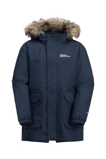 Detská bunda Jack Wolfskin COS BEAR 3IN1 čierna farba