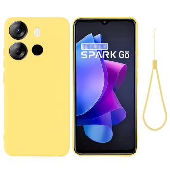 RUBBER Ochranný kryt pre Tecno Spark Go 2023 žltý