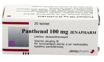 JENAPHARM Panthenol 100 mg 20 tabliet