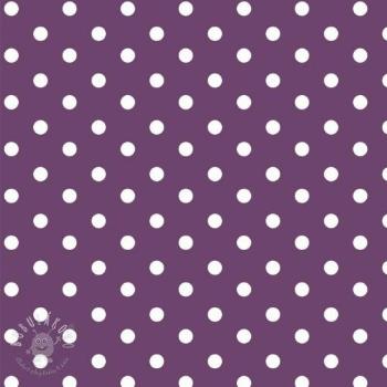 Bavlnená látka Dots purple