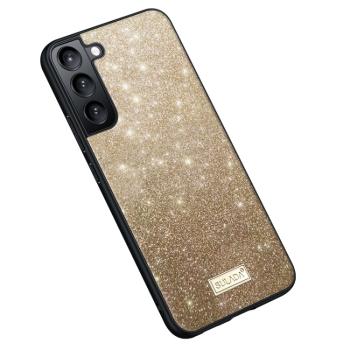 SULADA GLITTER Trblietavý ochranný kryt Samsung Galaxy S25+ 5G zlatý