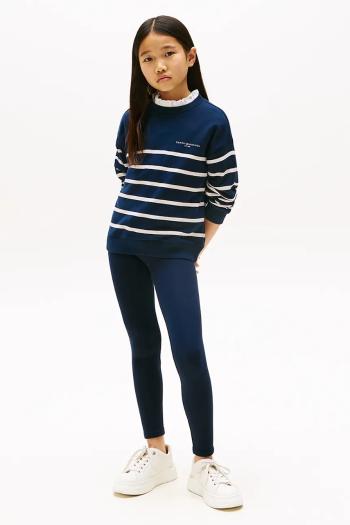 Legíny Tommy Hilfiger tmavomodrá farba, jednofarebná, KG0KG08628