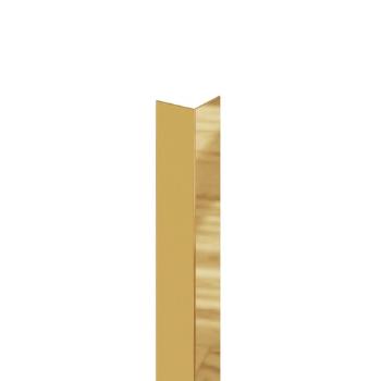 Lišta rohová Eviso gold lesk, nerez PVD, dĺžka 270 cm, výška hrany 20 mm, KAGM0002