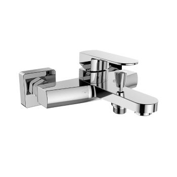 MEREO - Vaňová nástenná batéria, Mada, 150 mm, bez príslušenstva, chróm CBQ90103M