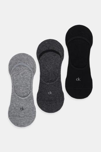 Ponožky Calvin Klein 3-pak šedá farba, 701234367