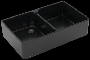 VILLEROY & BOCH VILLEROY & BOCH - Keramický drez Villeroy &amp; Boch Farmhouse 90 X, 639001R7, Pure Black 639001R7
