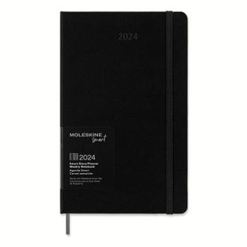 Moleskine 2024 Smart Writing L, čierny (SMDHB12WN3Y24)