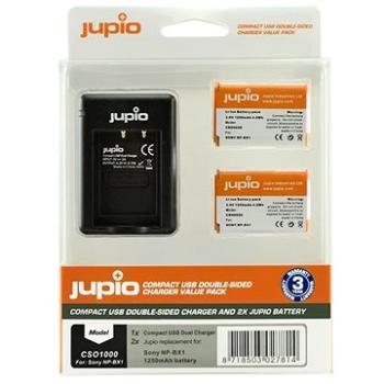 Jupio 2× NP-BX1 – 1250 mAh + nabíjačka pre Sony (CSO1000)