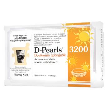 Pharma Nord D-Pearls 3200 D3-vitamin gyöngykapszula 80 db